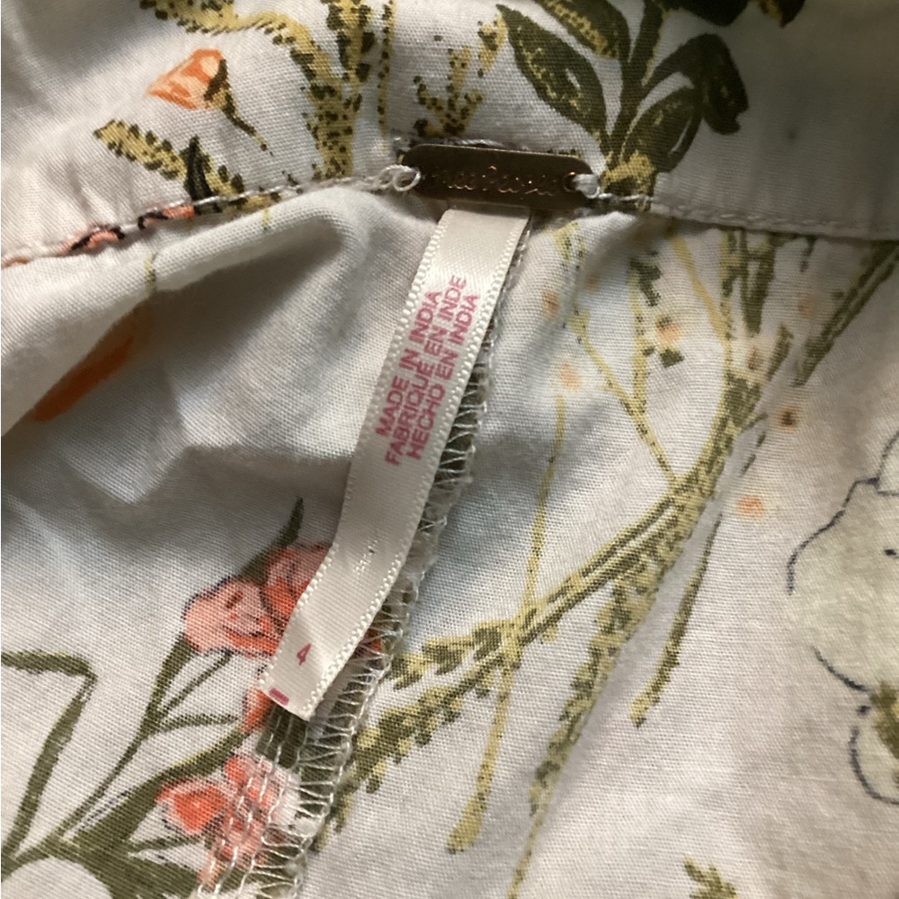 💥PRICE DROP💥 Menorca Taupe Multi Floral Print Wide-Leg Cropped Pants - Picture 7 of 9